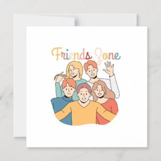 Friendship Squad Graphic Magnetic Invitation