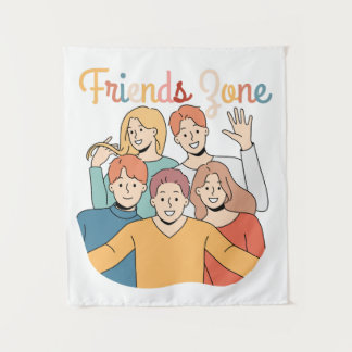 Friendship Squad Graphic Tapestry