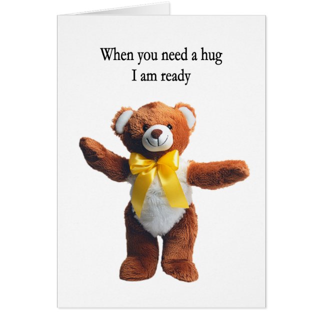 Friendship Teddy Bear Hugs  (Front)