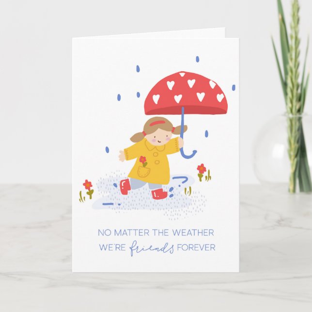 Friendship Thinking of You, Get Well Soon Card (Front)