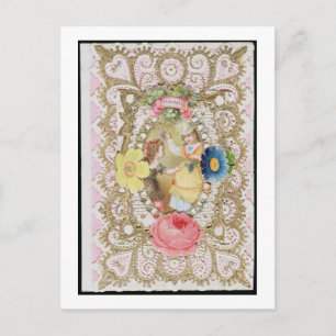 Friendship, Valentine card, c.1870 (colour litho o Holiday Postcard