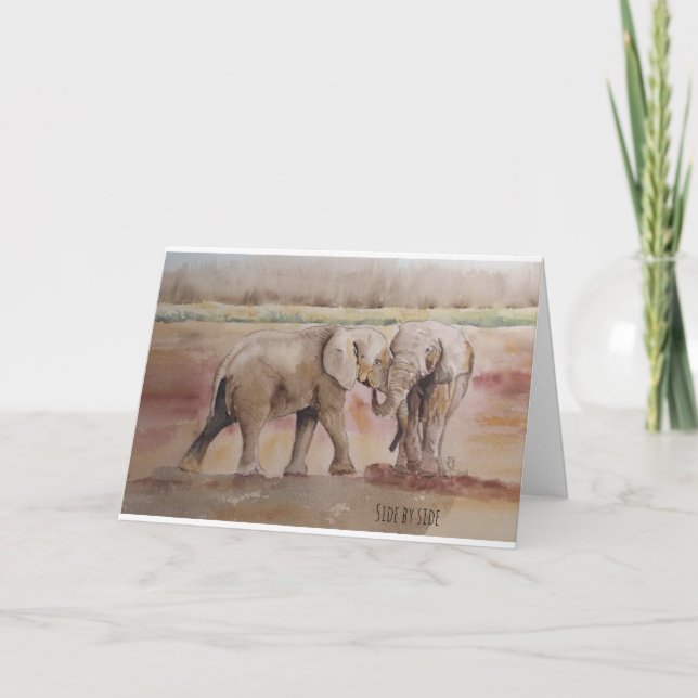 Friendship wildlife themed thank you card (Front)