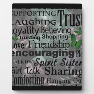 Friendship Word Art Plaque