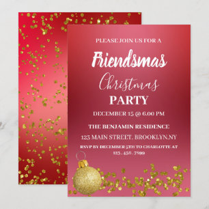 Friendsmas Christmas Party Invitation