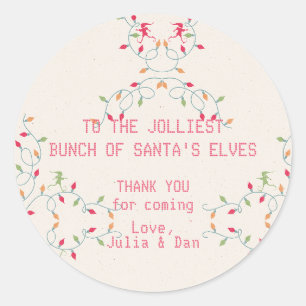 Friendsmas Jolliest Bunch Christmas Vacation Party Classic Round Sticker