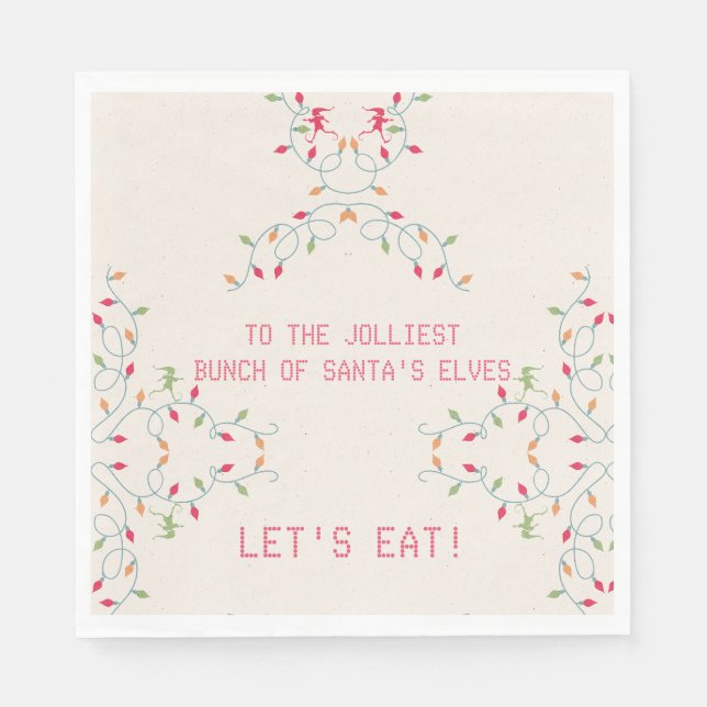 Friendsmas Jolliest Bunch Christmas Vacation Party Napkin (Front)