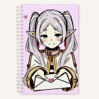Frieren Love Letter Art | Sousou no Frieren Valent Notebook