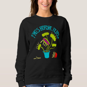 Fries Before Flies Venus Flytrap Graphic Sweatshirt
