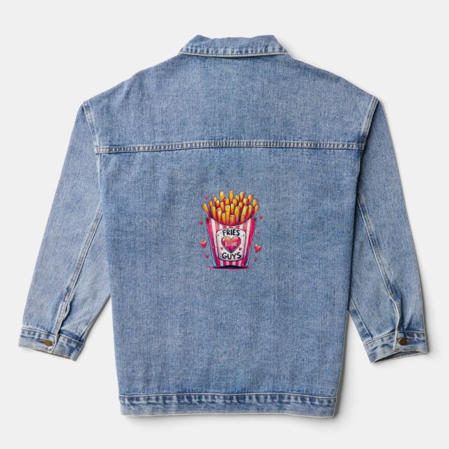Fries Before Guys Denim Jacket (Back)