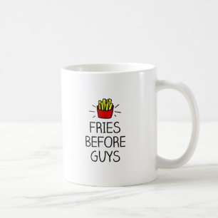 fries before guys with most charming illustration coffee mug