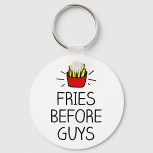 fries before guys with most charming illustration keychain