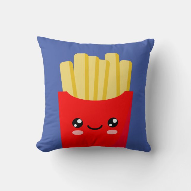 Fries Throw Pillow (Front)