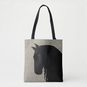 Friesian Allover Print Tote Bag