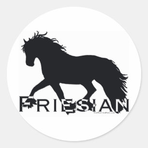 Friesian Classic Round Sticker