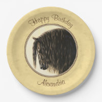 Friesian Draft Horse Yellow