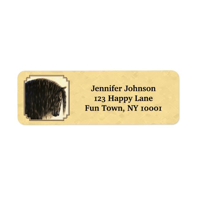 Friesian Draught Horse Yellow (Front)