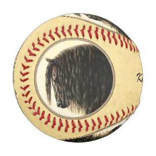 Friesian Draught Horse Yellow Baseball