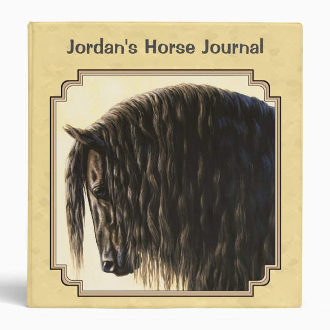 Friesian Draught Horse Yellow Binder (Front)