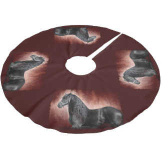 Friesian Fire Brushed Polyester Tree Skirt