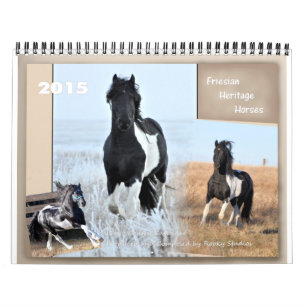 Friesian Heritage Horse standard size Calendar