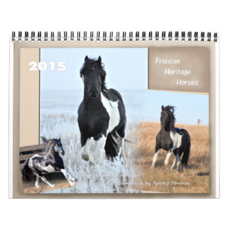 Friesian Heritage Horse standard size Calendar