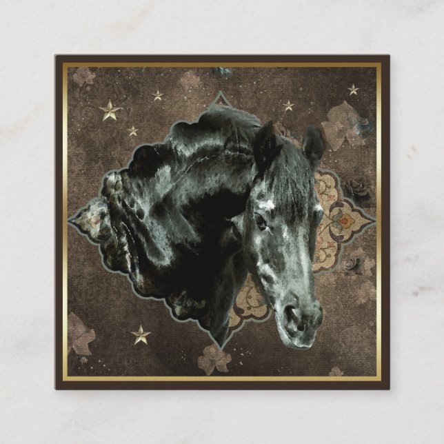 Friesian Horse - Business Card (Front)
