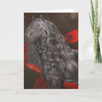 Friesian Horse Card