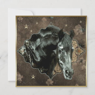 Friesian Horse - Carte de voeux