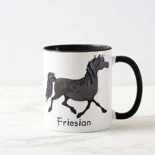 Friesian Horse Cartoon Mug