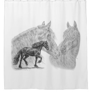 Friesian Horse Montage Waves