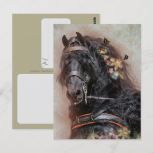 Friesian Horse - Postcard