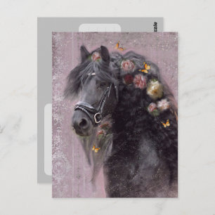 Friesian Horse - Postcard