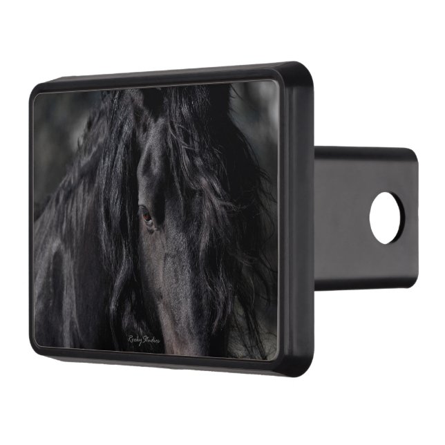 Friesian Image Trailer Hitch Cover (Left)