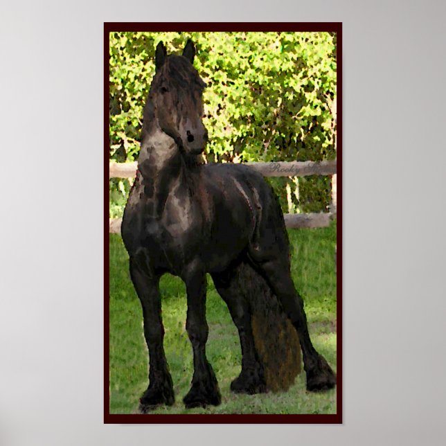 Friesian Painting Print (Front)