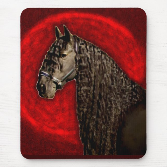 Friesian Portrait Mouse Pad (Front)