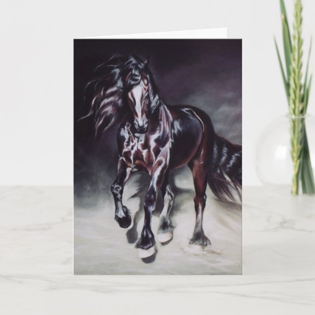 Friesian Stallion - carte (Devant)