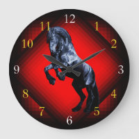 Friesian stallion horse gold silver