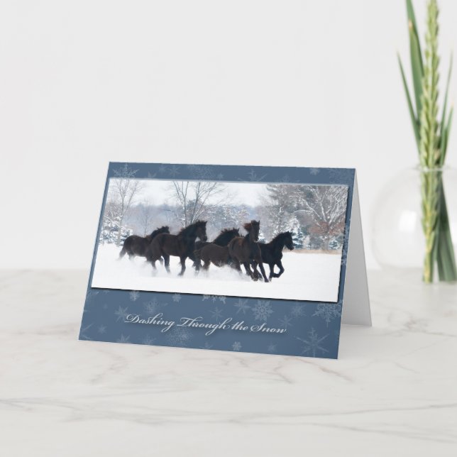 Friesian Yearlings Holiday Card (Front)