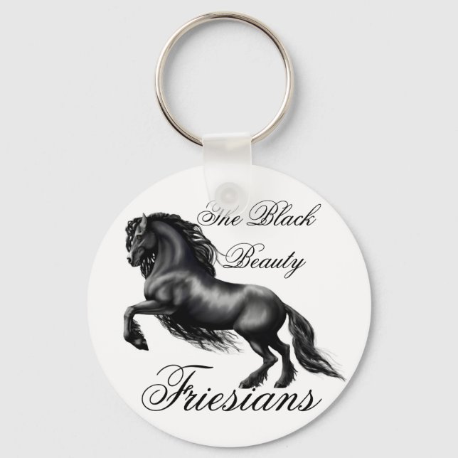 Friesians, black letter keychain (Front)