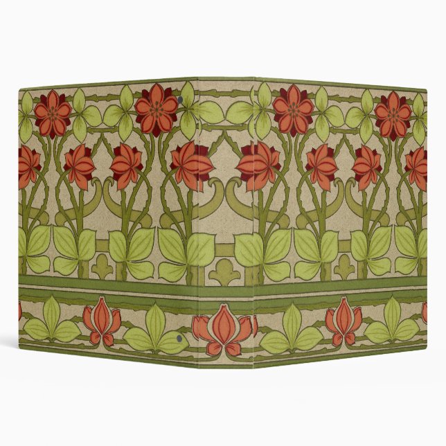 Frieze Border Art Nouveau Floral Binder (Background)