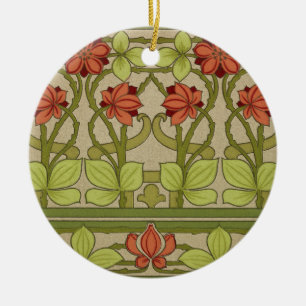 Frieze Border Art Nouveau Wallpaper Ceramic Ornament
