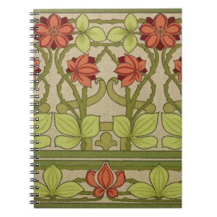Frieze Border Art Nouveau Wallpaper Notebook
