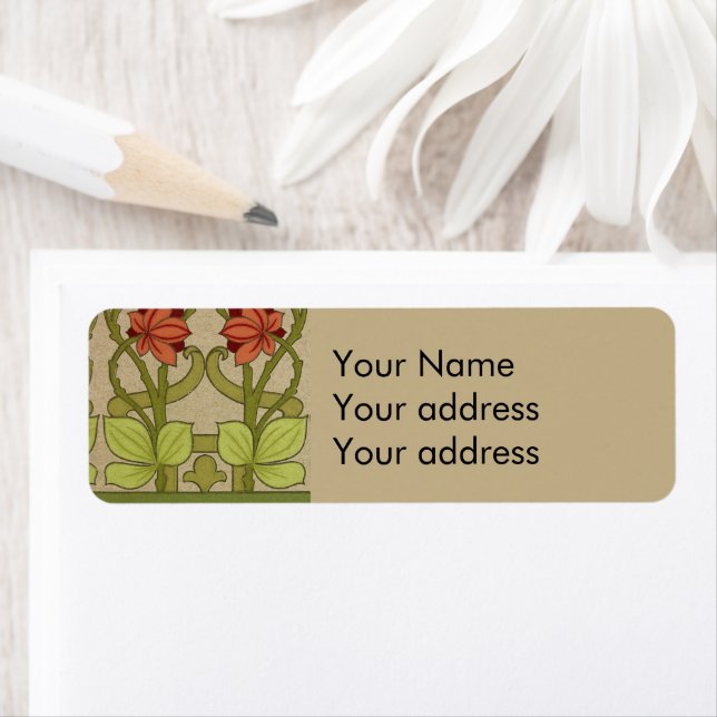 Frieze Bordure Art Nouveau Floral (En situation)