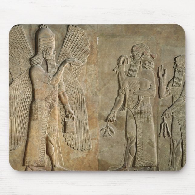 Frieze depicting a winged spirit mouse pad (Front)