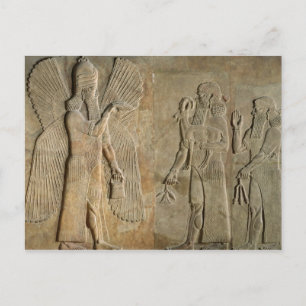 Frieze depicting a winged spirit postcard