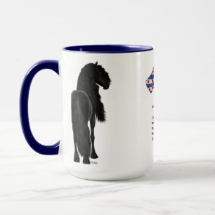 Frieze horse/Frisian Horse Mug