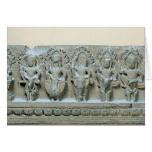 Frieze représentant neuf divinités