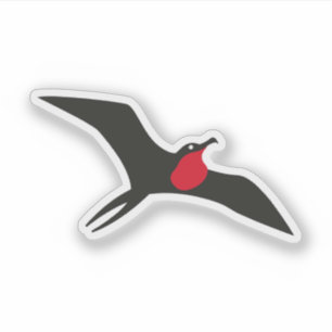 Frigate bird from the new Barbuda flag, Antigua an