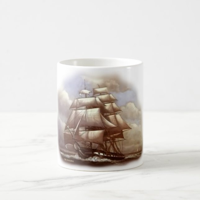 Frigate "Old Ironsides" USS Constitution Coffee Mug (Center)