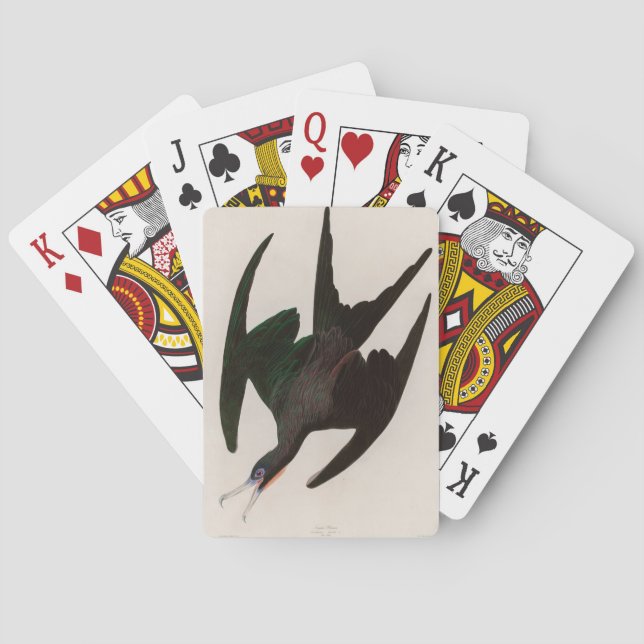 Frigate Pelican Birds of America Audubon Print Playing Cards (Back)